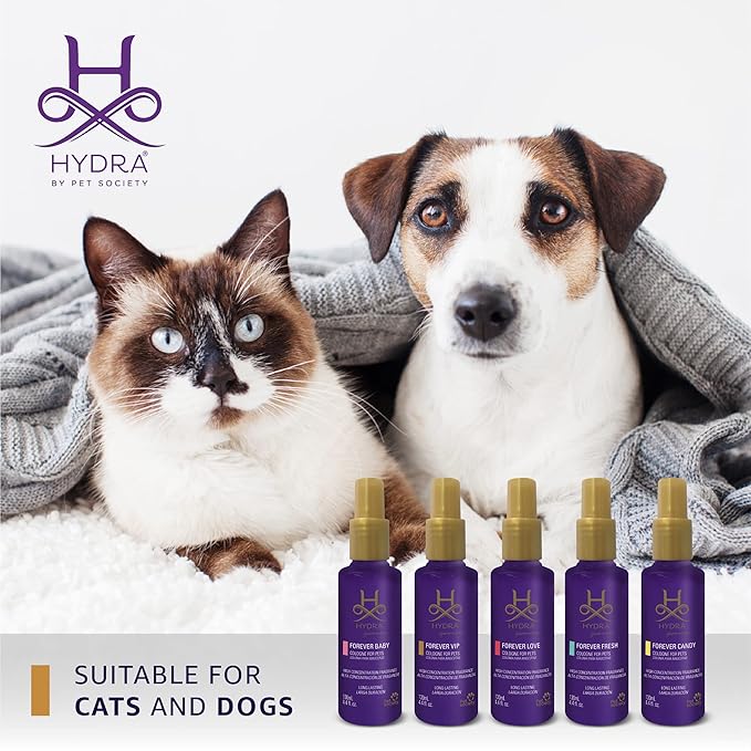 Hydra Forever VIP Pet Cologne, Finishing Cologne for Dogs and Cats, Grooming Spray, 4.4 Ounces