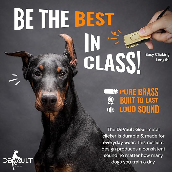 Black Dog Clicker (5 Pack) - Clickers for Pet Training - Dog Training & Behavior Aids Easy to Carry with You Anywhere - Teach Your Dog Tricks or Reward His Behavior