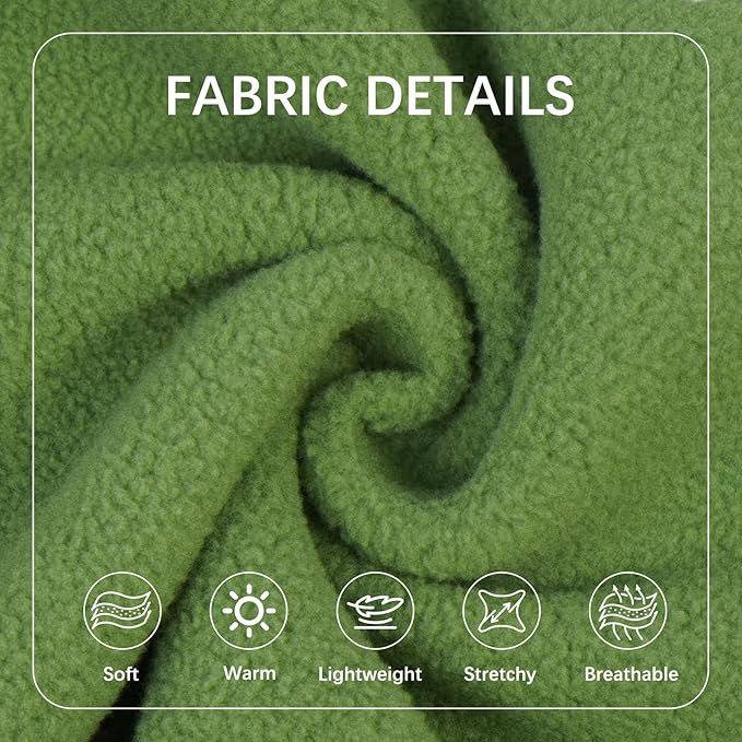 BRKURLEG Dog Sweater Warm Soft Fleece Dogs Sweaters, Turtleneck Sweatshirt for Small Medium Large Dogs, Dog Winter Coat, Christmas Pet Jacket with Zipper Cold Weather Coat (Green, XS)