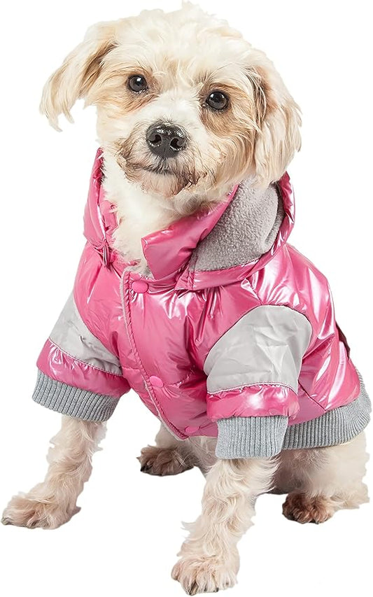 Pet Life Sporty Vintage Aspen Ski Winter Dog Coat with snap-Off Removable Hood - Dog Jacket Features 3M Thinsulate Insulation Warming Technology - Dog Clothes fits Small, Medium and Large Dogs