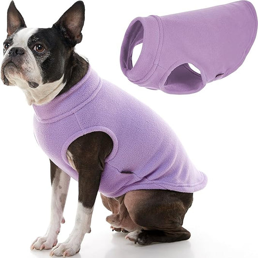 Gooby - Stretch Fleece Vest, Pullover Fleece Vest Jacket Sweater for Dogs, Lavender, X-Large