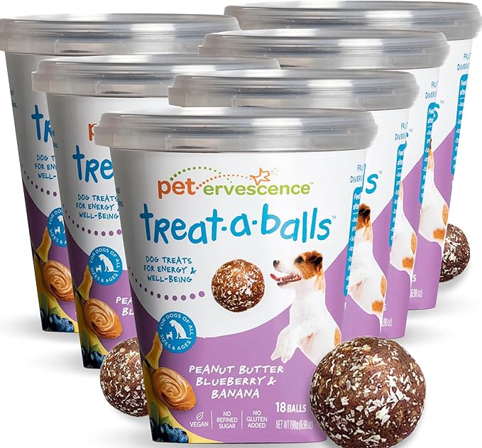 Chewy & Soft Dog Treats Bulk - All Natural, Non-GMO, Gluten Free - All Breeds, Sizes, Ages - Made in New Zealand - Peanut Butter, Blueberry, Banana - 6pk (108 Bulk Dog Treats)
