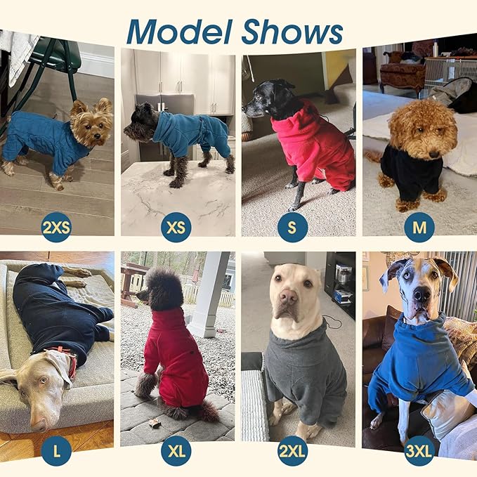 ROZKITCH Fleece Dog Sweater, Pet Windproof Warm Cold Weather Jacket Vest Cozy Jumpsuit Apparel Outfit Clothes for Small Medium Large Dog Walking Hiking Sleep Pink XS