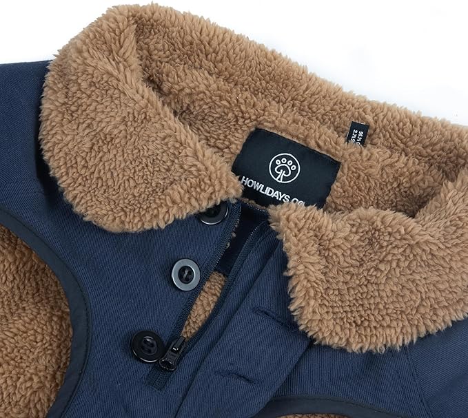 Sedona Dawn Dog Winter Jacket with Sherpa Fleece Lined Canvas for Medium and Large Breeds - Cold Weather Coat | 60 (L)