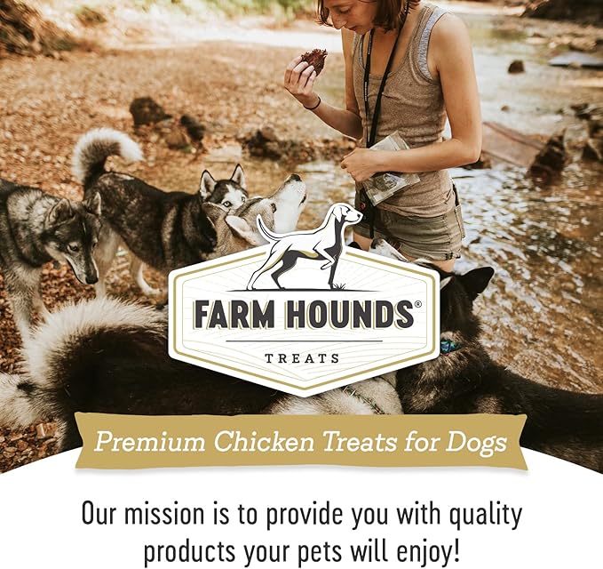 Farm Hounds - Chicken Jerky - Premium Natural Jerky for Dogs - 100% Humanely Raised Chicken - Break-to-Size - Great for Training & Treats - No Added Fillers - Made in USA - 3.5 oz -1 Pack