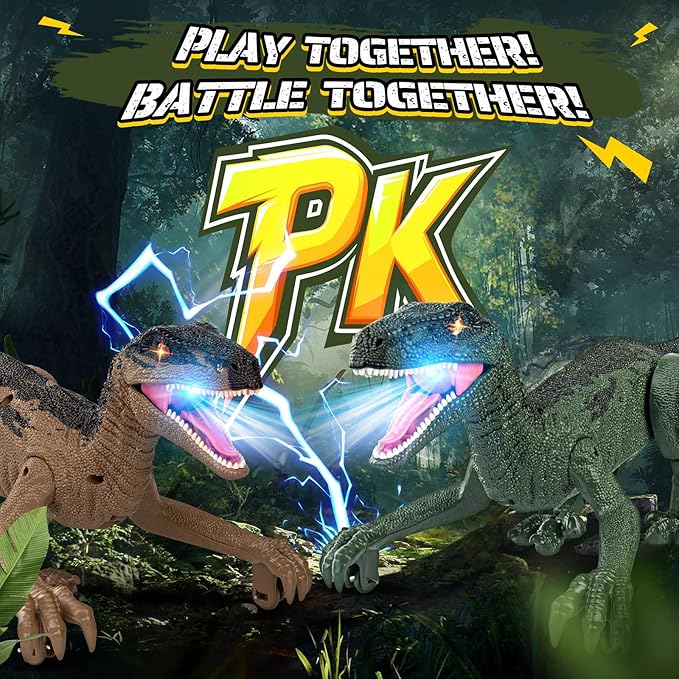 Dinosaur Toys for Kids 3-5, 5-7, 8-12, 2.4GHz Remote Control Dinosaur with Walking, Realistic Sounds, Demo Mode, Rechargeable Jurassic Toys for Birthdays, Parties, Children’s Day