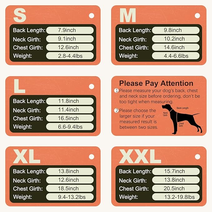 Dog Coat Fleece for Outdoor Indoor, Warm & Soft Sweaters for Dogs,Fall & Winter, Sleeveless & Stretch Cold Weather Vest with Leash Ring,Machine Washable,Orange,Size XL