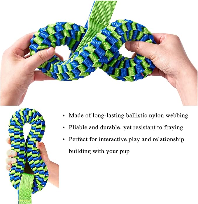 Bullymake Dog Toys for Aggressive Chewers - Tug of War & Teeth Cleaning - Medium & Large Dogs