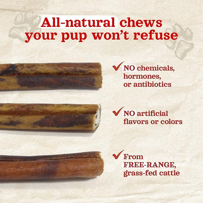 Natural Farm Peanut Butter Stuffed Collagen Sticks for Dogs (6 Inch, 15-Pack), Rawhide-Free Collagen Sticks, Natural Dog Chews, Long Lasting, for Small, Medium and Large Dogs