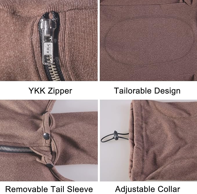 Extra Large Dog Pajamas Pjs Bodysuits Full Body Coverage Onesie Clothes Anxiety Calming Surgery Recovery Suit for Great Dane, Brown, 6X-Large