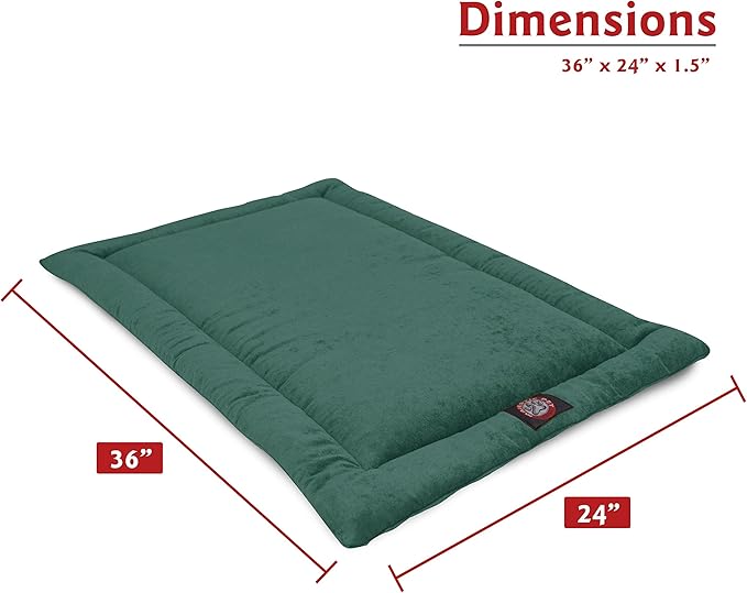 Majestic Pet Orthopedic Memory Foam Dog Crate Mat - Plush Pet Bed Pad for Crates & Kennels | USA Crafted | 36"x23" Villa Marine