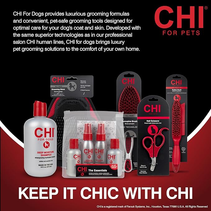CHI for Pets Grooming Plus Handheld Pet Hair Dryer - Low Heat and Quiet Motor - Compact Blow Dryer for Dogs and Cats - One-Handed Design for Easy Drying and Comfort