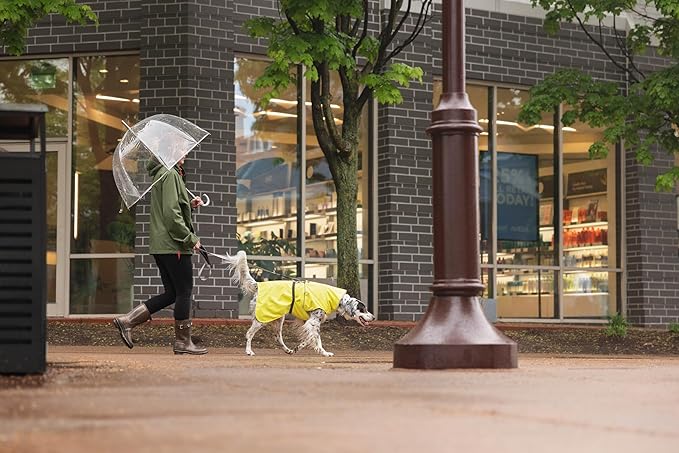 Goldpaw Rainpaw Waterproof Dog Raincoat - Durable Dog Rain Jacket for All Seasons - Easy to Wear, Adjustable, Premium Pet Outerwear - Made in The USA - Machine Washable - Red - Size 18