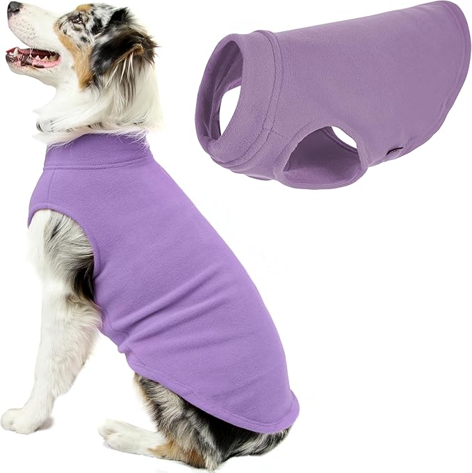 Gooby - Stretch Fleece Vest, Pullover Fleece Vest Jacket Sweater for Dogs, Lavender, 3X-Large
