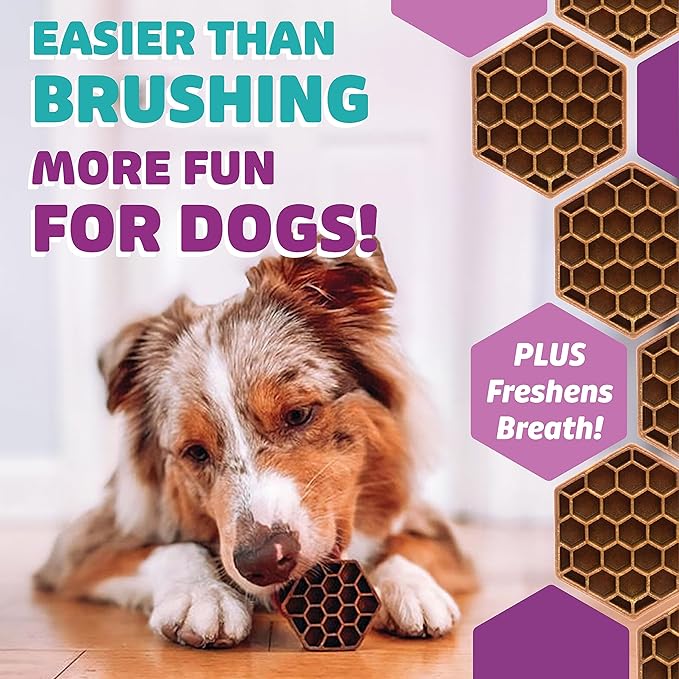 Yummy Combs Dog Dental Treats – Fish & Egg Protein – Vet VOHC Approved, Removes Tartar – A Daily Teeth Cleaning Treat for Extra Small Dogs (30 Count)