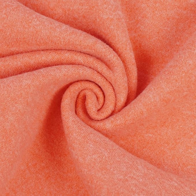 FUAMEY Dog Fleece Vest for Large Dogs,Warm Stretchy Dog Sweatshirts Pullover with Leash Hole Dogs Sweater Soft Pet Turtleneck Cozy Pet Vest Lightweight Sleeveless Orange XL