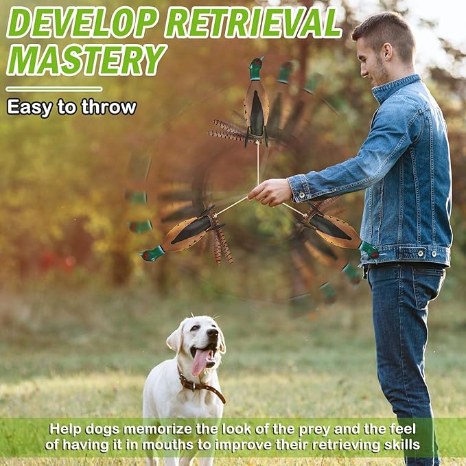 Archerest Dead Duck Dove Pheasant Dummy Bumper Toys for Waterfowl Hunting Retriever Dog Training, Floating Mallard Dummy Trainer Outdoor Soft Durable Realistic Fowl