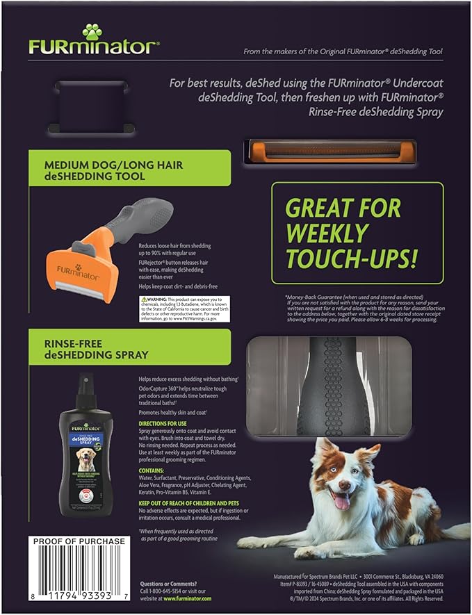 FURminator Ultimate Dog deShedding Bundle