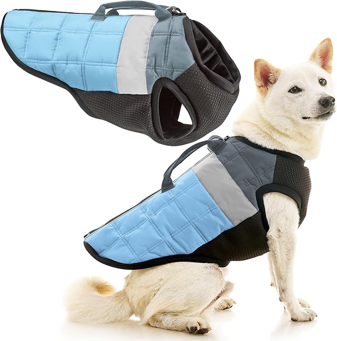 Gooby Bomber Vest Lift Dog Harness - Blue, X-Large