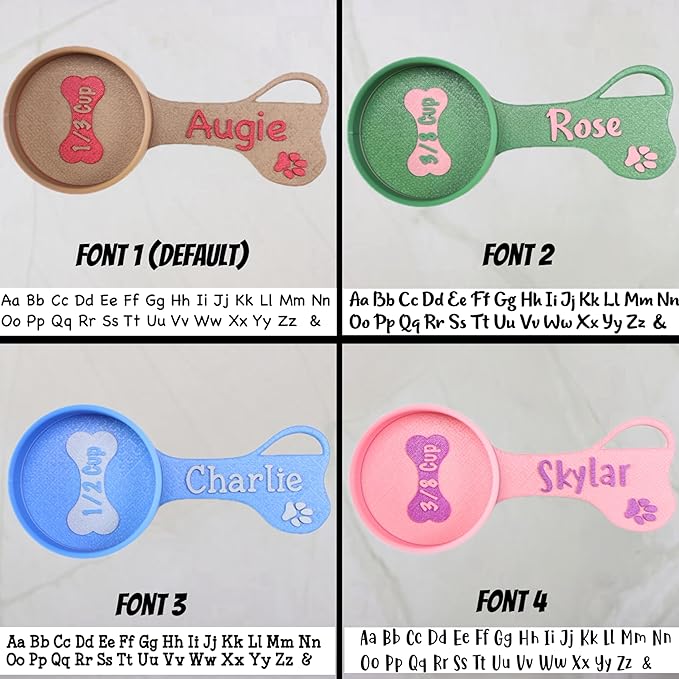Personalized Dog Food Scoop Custom Scooper Pet Kibble Scoop Food Dispenser Dog Measuring Cup Custom Pet Accessories Gift Idea For Dog Lover (16oz - 2cup)