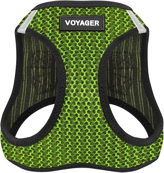 Best Pet Supplies Voyager Step-in Air Harness - All Weather Mesh, Reflective, No Pull Harness for Dogs, Cats - Secure with Hook & Loop Fastener, Buckle, Double D-Rings - Tone, XS