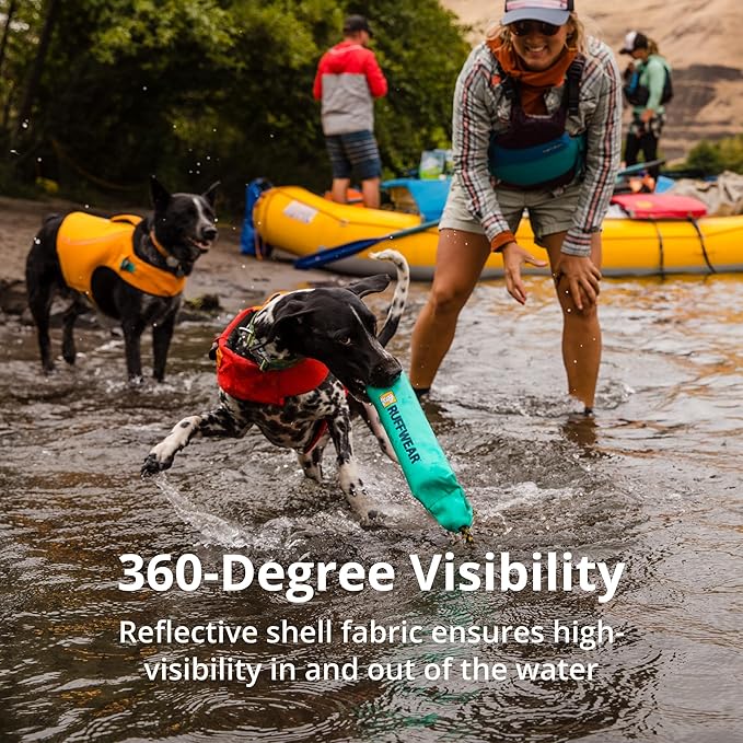 Ruffwear, Float Coat Dog Life Jacket, Premium Buoyancy Swim Vest with Lift Handle, Secure Fit & Reflective Trim, Adjustable Flotation for Swimming, Boating, & Outdoor Adventures, Purple Lily, Large
