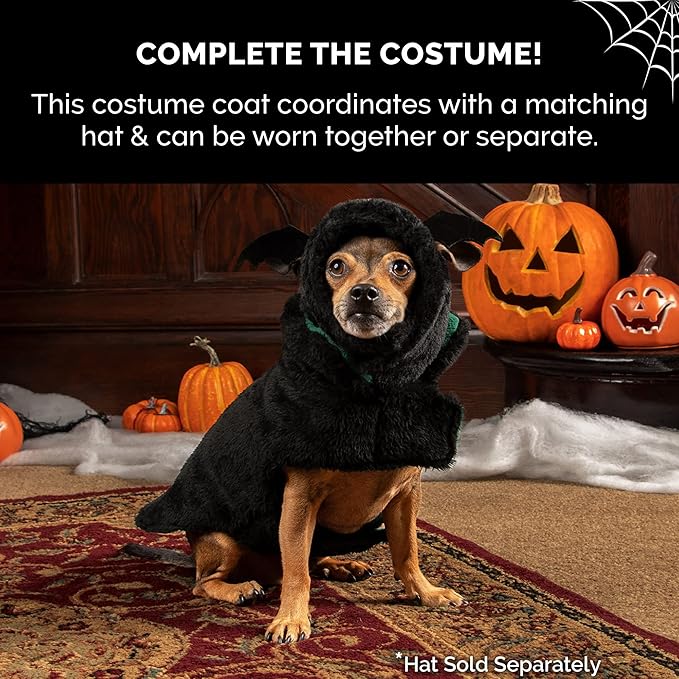 Furhaven Reversible Small Dog Coat, Washable & Insulating w/ Leash Access - Faux Fur & Quilted Fleece Flex-Fit Jacket - Black/Green, Small