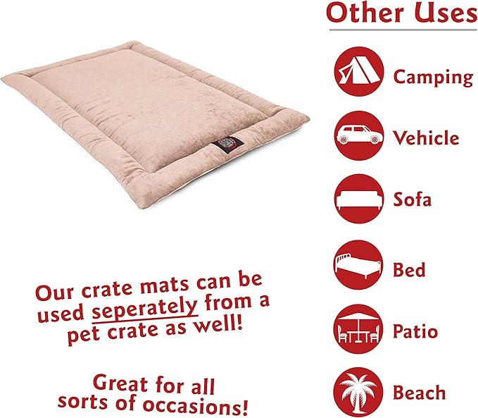 42" Villa Pearl Crate Dog Bed Mat By Majestic Pet Products