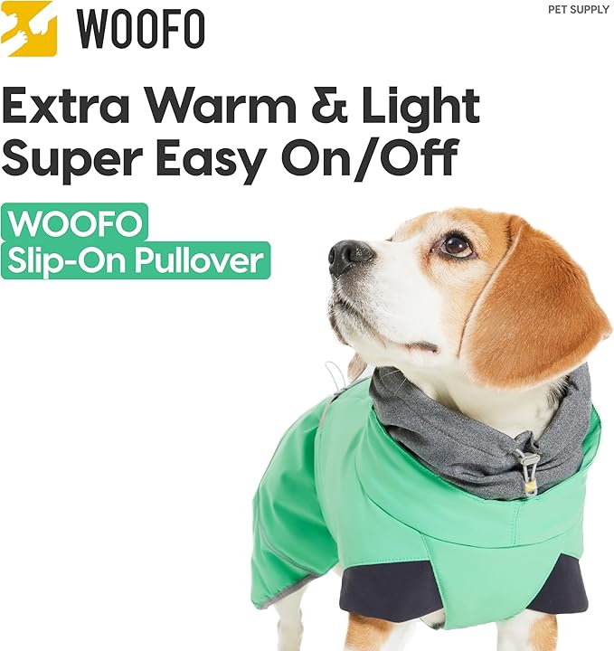 Dog Slip-on Winter Coat, Warm,Lightweight, Adjustable and Easy to Wear for Cold Weather | Waterproof & Windproof Padded Dog Winter Jacket(Glacier Grey, 2XS)