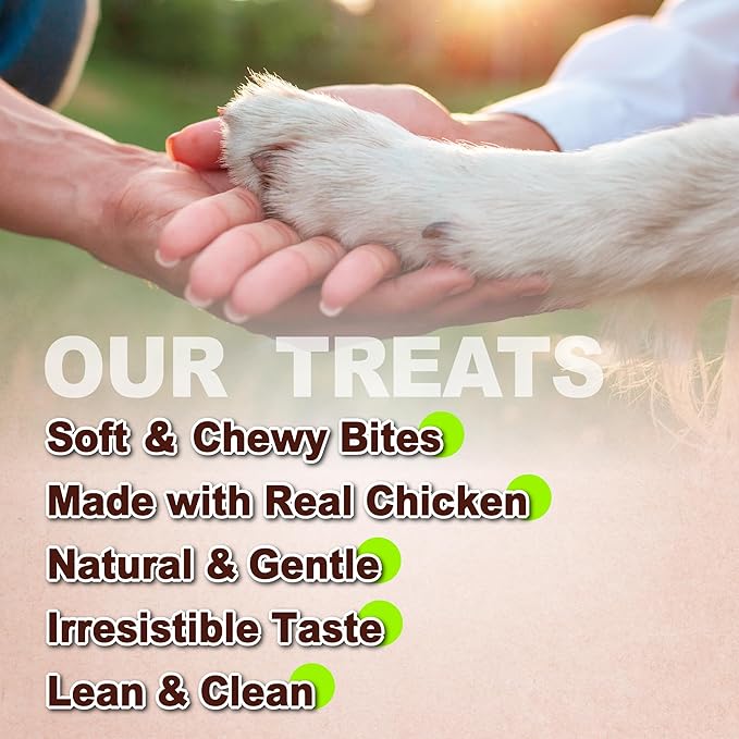 Afreschi Natural Soft Chicken Knots 16 oz, Dog Treats, All Natural, Hypoallergenic & Grain-Free, High-Protein, Healthy & Easily Digestible, Soft Texture