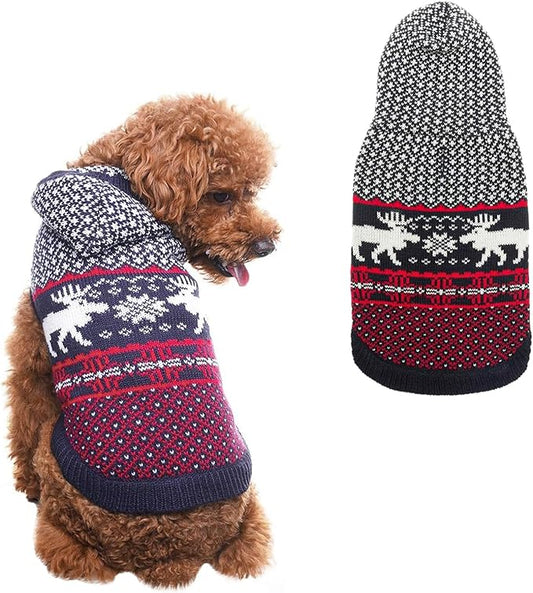 SCENEREAL Dog Sweater for Large Sized Dogs Girl Boy, Turtleneck Pullover Winter Puppy Clothes, Christmas Outfits, Pet Sweatshirt Apparel Knitwear for Golden Retriever, Labrador, Rottweiler, L