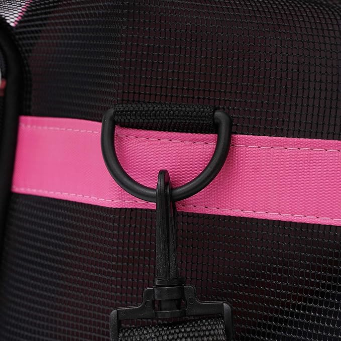 Cat Carrier for Small Cats Dogs Soft-Sided Pet Carrier for Cats Puppies Small Pets Airline Approved Lightweight Comfortable Travel Cat Dog Carrier (Small, Pink)