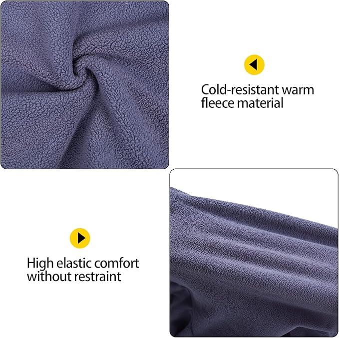 Dog Winter Coat,Warm Dog Jacket,Puppy Polar Fleece High Collar Full Body Snowsuit,Comfort Windproof Sweater(Grey,XL)