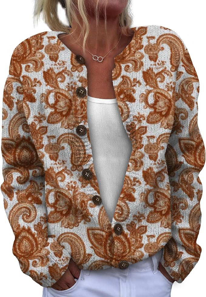 Sweater for Women Trendy Open Front Cardigan Fall Cardigan Sweaters for Women Crewneck Long Sleeve Outfits Fashion