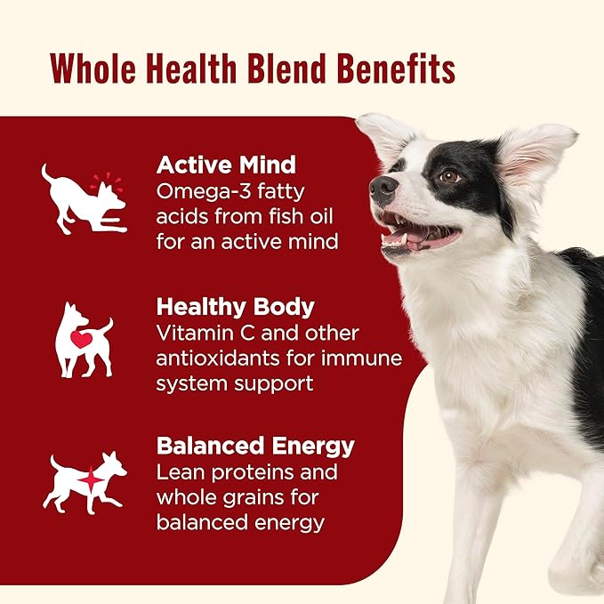 Nutrish Dry Dog Food, Real Beef, Pea & Brown Rice Recipe Whole Health Blend for Adult Dogs, 28 lb. Bag, Packaging May Vary (Rachael Ray)