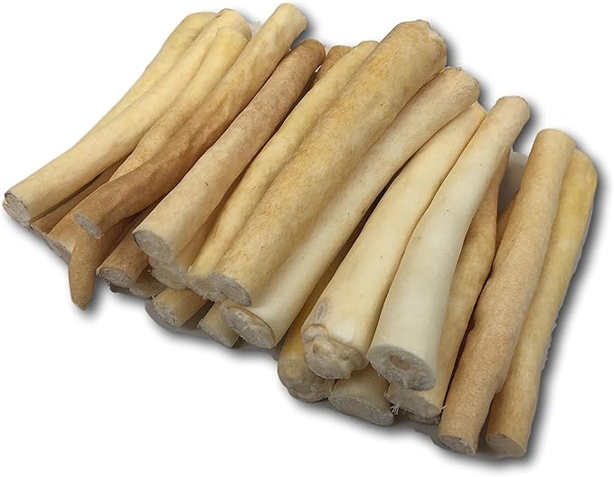 Top Dog Chews - 6 Inch Cow Tails, High-Protein Dog Treats, 100% Naturally Sourced Dog Chew from Free Range Grass-Fed Cattle, Beef Bull Puppy Treats (12 Pack)
