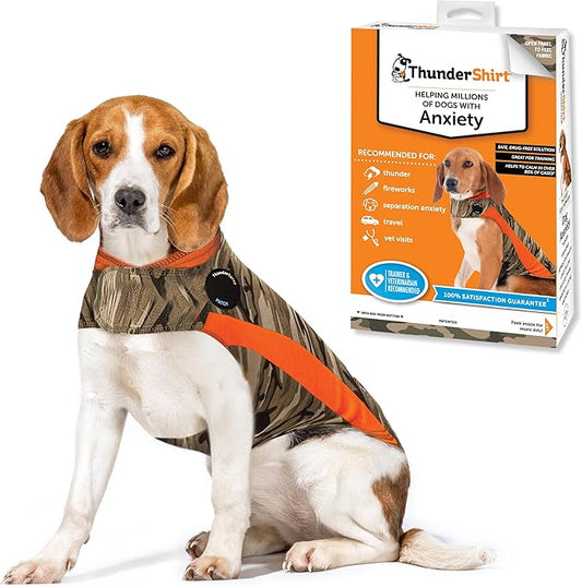 ThunderShirt for Dogs, Medium, Camo Polo - Dog Anxiety Vest