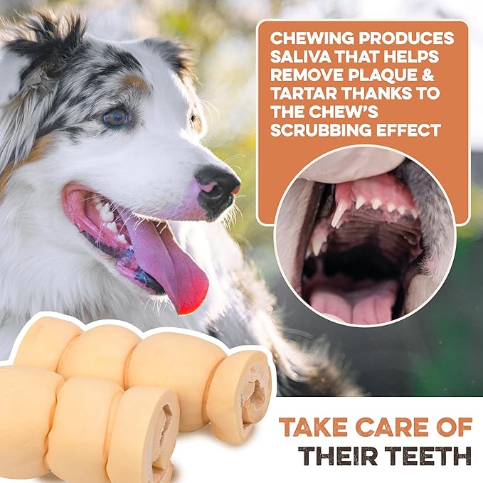 Premium Beef Cheek Rolls for Dogs 10-12" - (5-Pack) Long Lasting, Safe & Natural Rawhide Alternative Chews, Ideal for Large Dogs & Aggressive Chewers, Supports Dental Health & Digestion