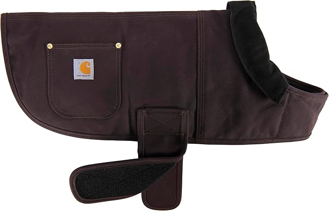 Carhartt Firm Duck Insulated Dog Chore Coat, Durable Weather Resistant Jacket for Cold and Windy Conditions, PFAS Free (Deep Wine), Small