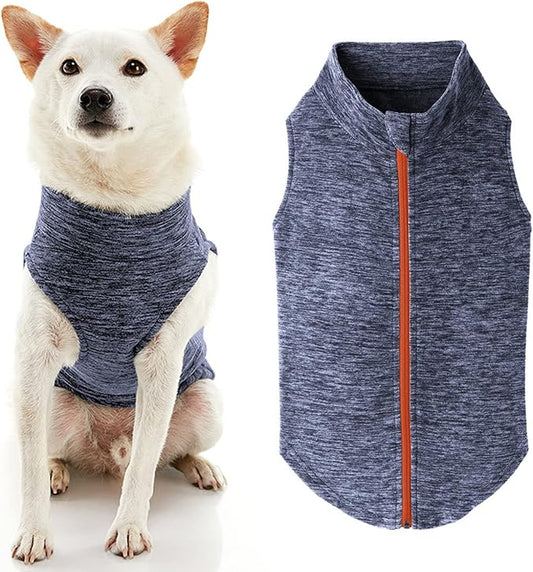 Gooby Boys 3X-Large Chest (~28.5 Inch) Zip Up Fleece, Gray Wash, 3X-Large 28.5 US