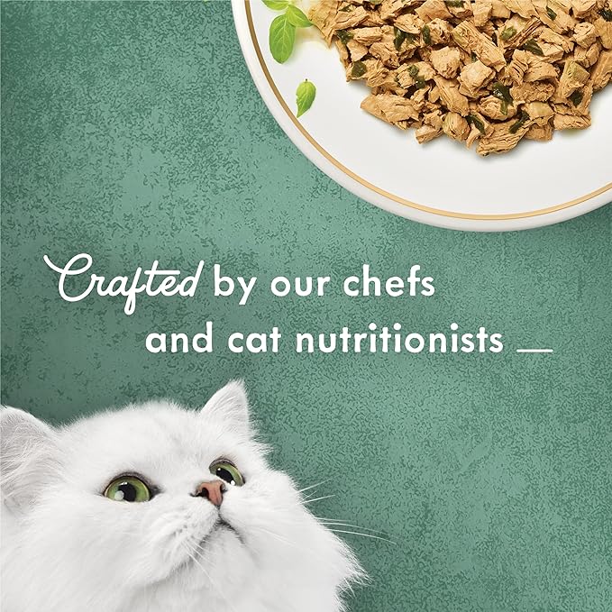 Purina Fancy Feast Wet Cat Food Medleys Shredded White Meat Chicken Fare With Spinach in Savory Cat Food Broth - (Pack of 24) 3 oz. Cans