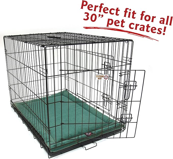 Majestic Pet Dog Crate Mat - Machine Washable Soft Plush Pet Bed Pad for Crates & Kennels | USA Crafted | 30"x21" Villa Marine