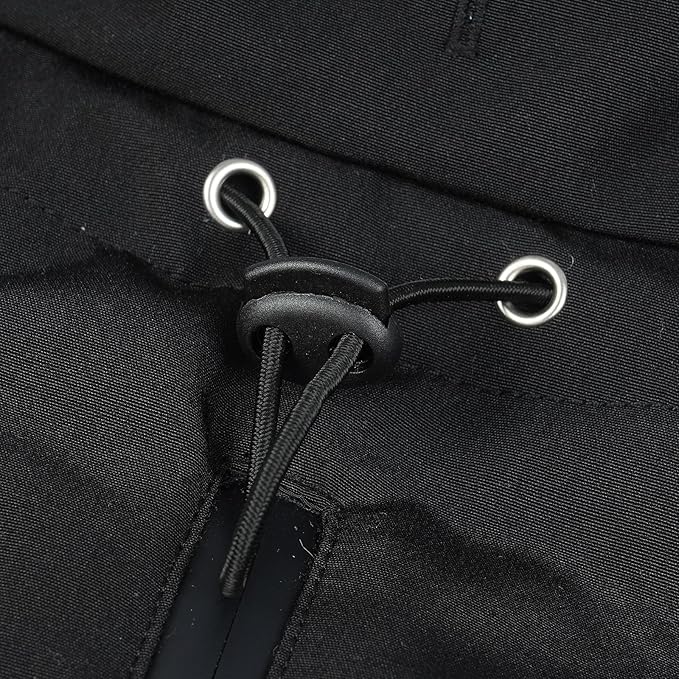Warm Dog Coat for Winter,Waterproof Jacket with Zipper,Detachable Dog Coat with Adjustable Buckle,Comfortable Jacket for Dogs in Cold and Windy Days.M Black