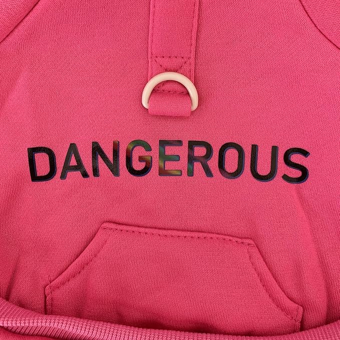 Dog Hoodie Clothes with Pocket 4 Legs Jumpsuit Fleece Sweater Winter Sweat Shirt Warm Cotton Hoodies for Small Dog Medium Large Cat Magenta 3XL