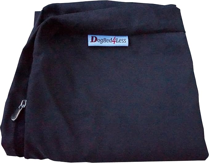 Dogbed4less Orthopedic Gel Memory Foam Pet Dog Bed, Waterproof Liner with External Microsuede Cover and Bonus Antislip Cover (Microsuede Espresso, 55"X37"X4" Inches)