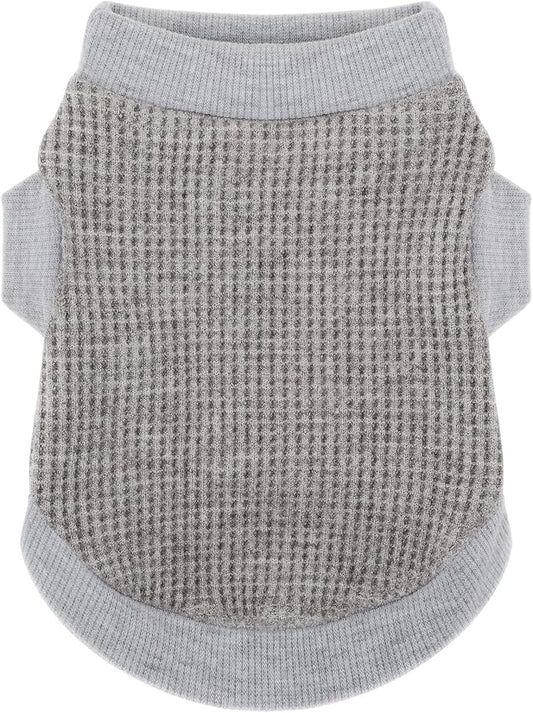 Cozy and Functional Dog Shirts for Small Puppies: Stretchable Grey Attire with Easy-On Design, Ideal for Chihuahuas and Yorkies - Enhance Comfort and Playfulness on Chill Days XX-Small