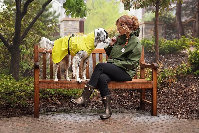 Goldpaw Rainpaw Waterproof Dog Raincoat - Durable Dog Rain Jacket for All Seasons - Easy to Wear, Adjustable, Premium Pet Outerwear - Made in The USA - Machine Washable - Beetroot - Size 18