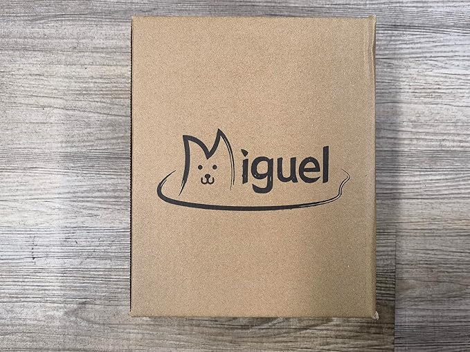 Miguel Dog Bed with Removable Cushion/Pillow for Medium Small Dogs, Washable Pet Bed with Side Easy to Wash Puppy Bed, Large Rectangle Cat Bed for Indoor Cat with Anti-Slip Bottom, Brown 35 Inch