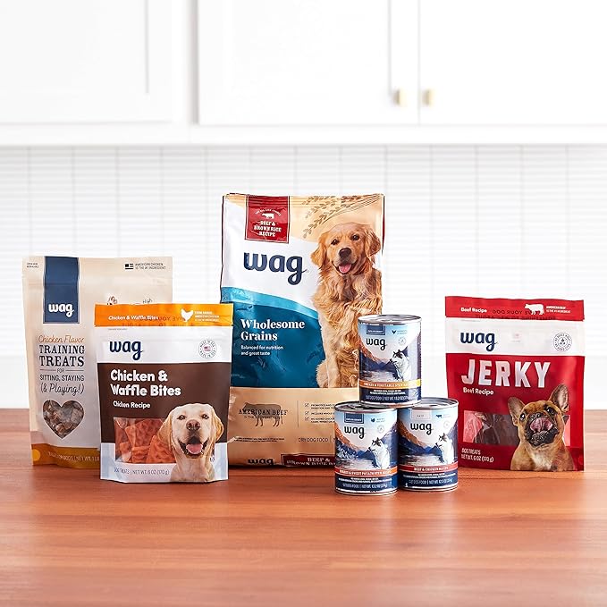 Amazon Brand - Wag Dry Dog Food Salmon & Sweet Potato, Grain Free 24 lb Bag
