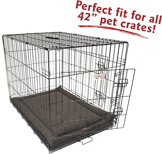 42" Villa Storm Gray Crate Dog Bed Mat By Majestic Pet Products
